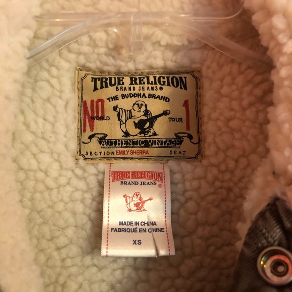 Vintage True Religion Sherpa Lined Jacket - Picture 4 of 4
